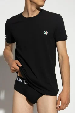 Dolce & Gabbana CZARNY T-shirt z logo