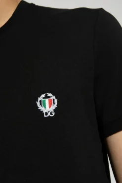 Dolce & Gabbana CZARNY T-shirt z logo