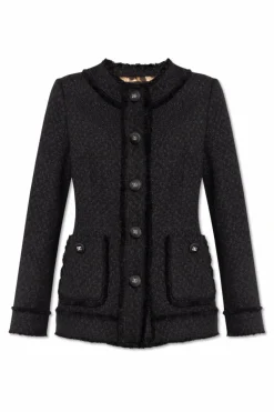 Dolce & Gabbana CZARNY Tweedowa marynarka