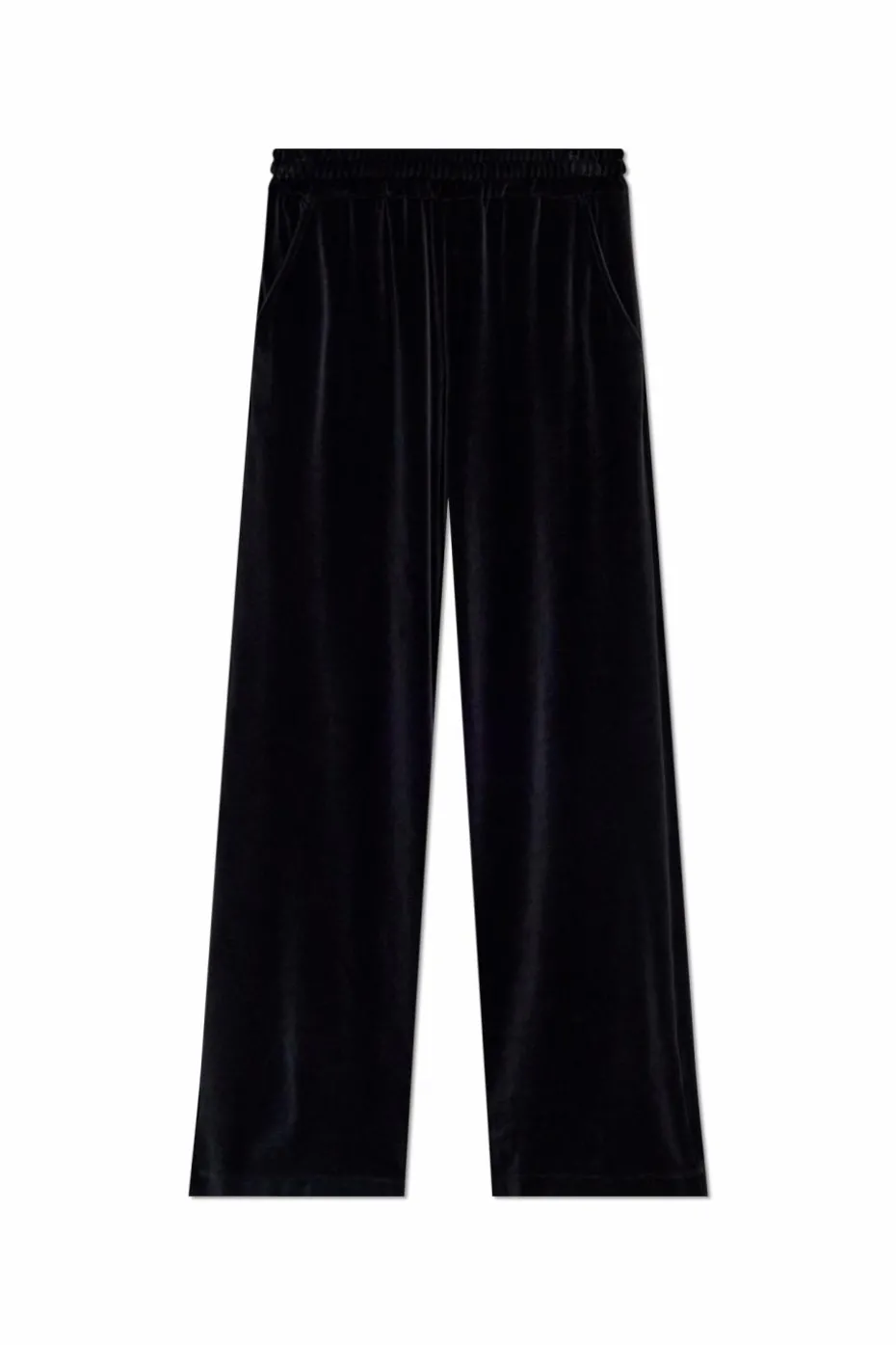 Dolce & Gabbana CZARNY Welurowe spodnie