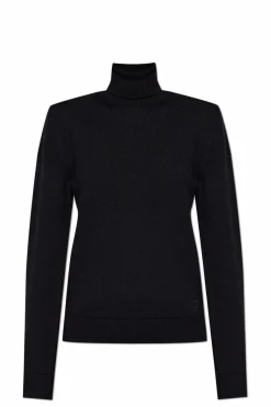 Dolce & Gabbana CZARNY Wełniany golf