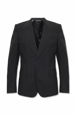 Dolce & Gabbana CZARNY Wełniana marynarka