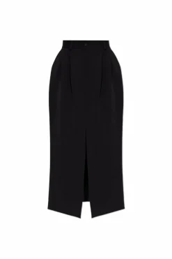 Dolce & Gabbana CZARNY Wełniana spódnica