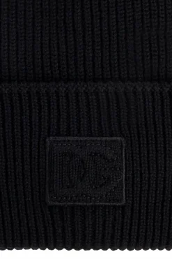 Dolce & Gabbana CZARNY Wełniana czapka