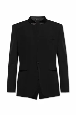 Dolce & Gabbana CZARNY Wełniana marynarka