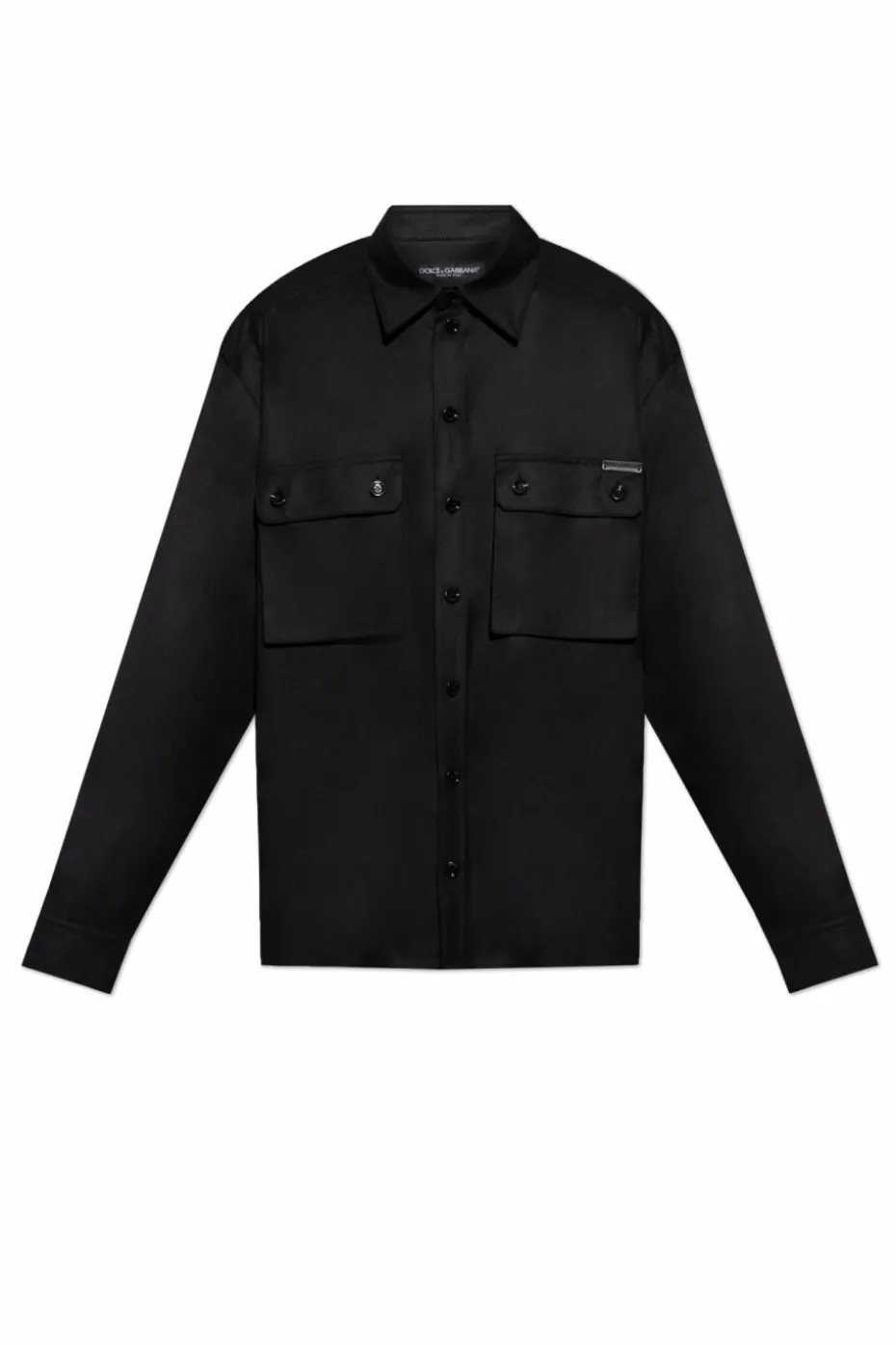 Dolce & Gabbana CZARNY Wełniana koszula