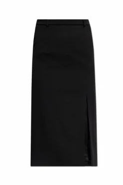 Dolce & Gabbana CZARNY Wełniana spódnica