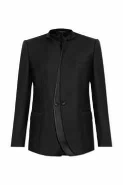 Dolce & Gabbana CZARNY Wełniana marynarka