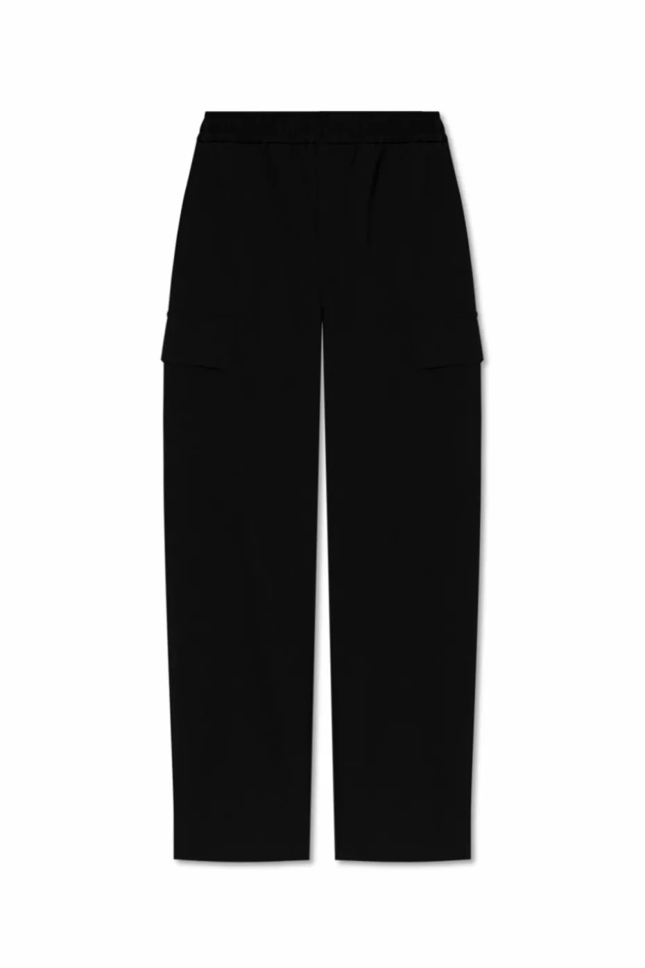 Dolce & Gabbana CZARNY Wełniane spodnie typu `cargo`