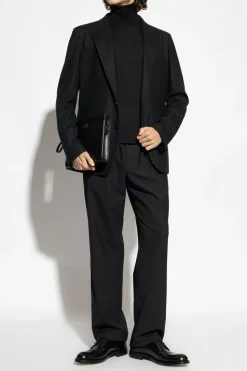 Dolce & Gabbana CZARNY Wełniany golf