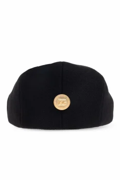 Dolce & Gabbana CZARNY Wełniany kaszkiet