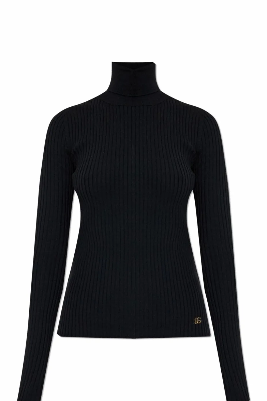 Dolce & Gabbana CZARNY Wełniany sweter
