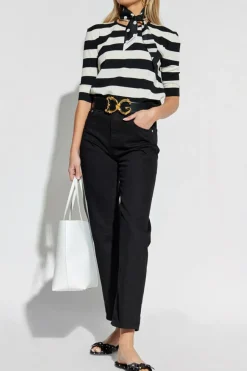 Dolce & Gabbana CZARNY Wełniany sweter