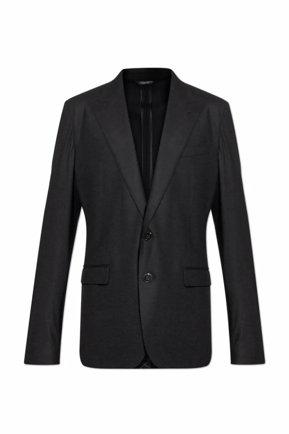 Dolce & Gabbana CZARNY Wełniana marynarka