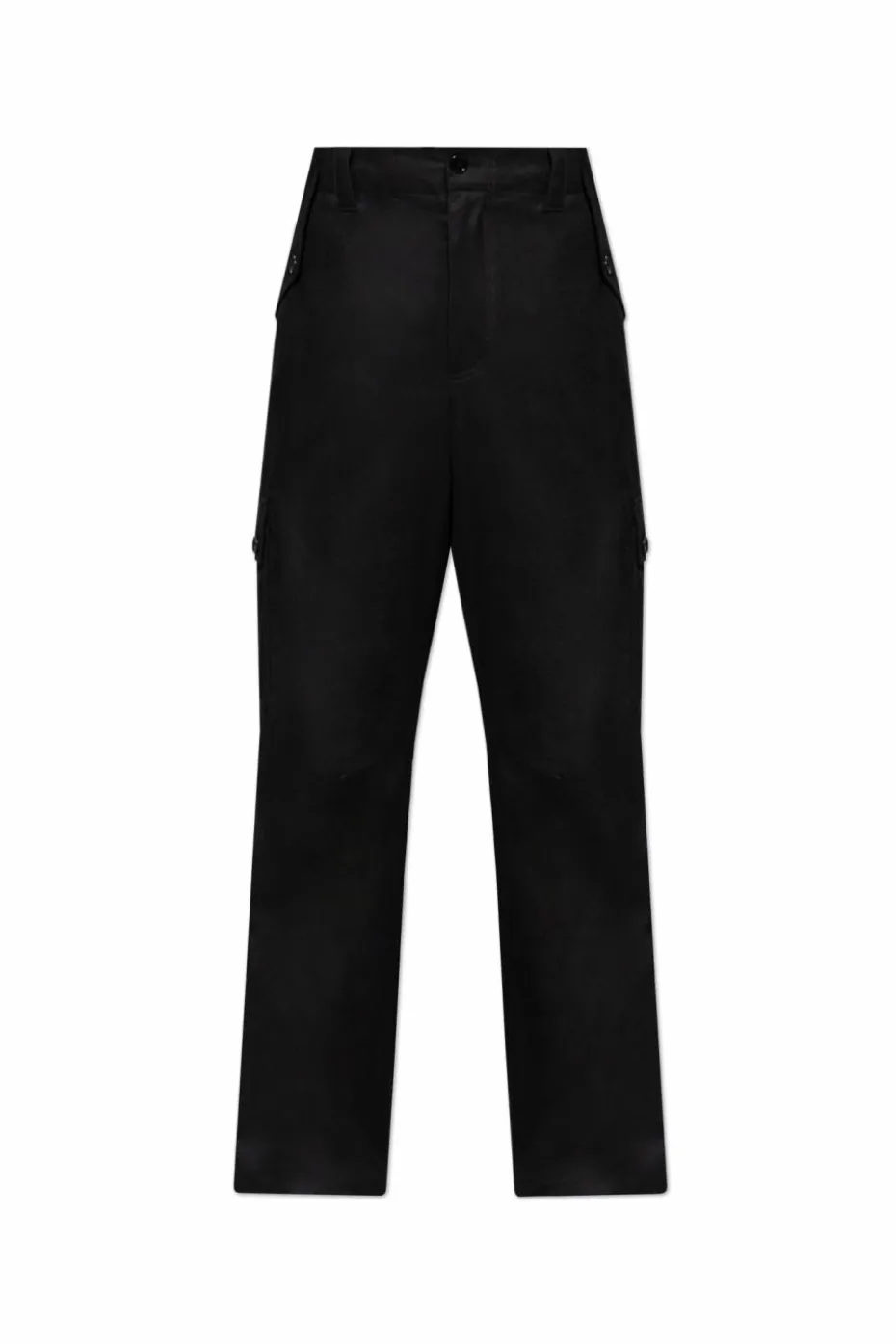 Dolce & Gabbana CZARNY Wełniane spodnie