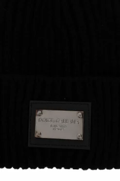 Dolce & Gabbana CZARNY Wełniana czapka