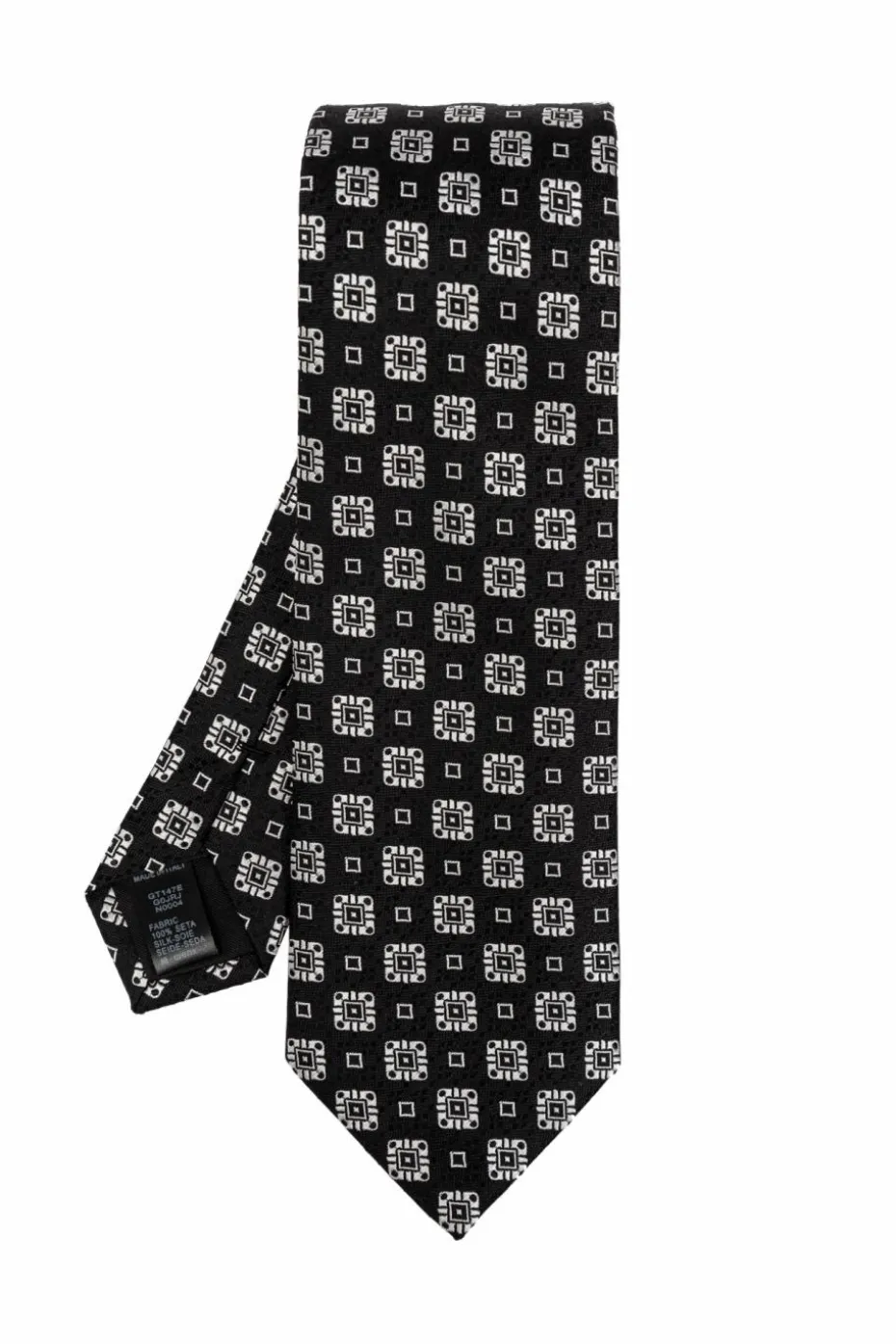 Dolce & Gabbana CZARNY Wzorzysty krawat