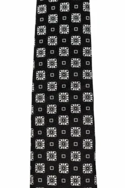 Dolce & Gabbana CZARNY Wzorzysty krawat
