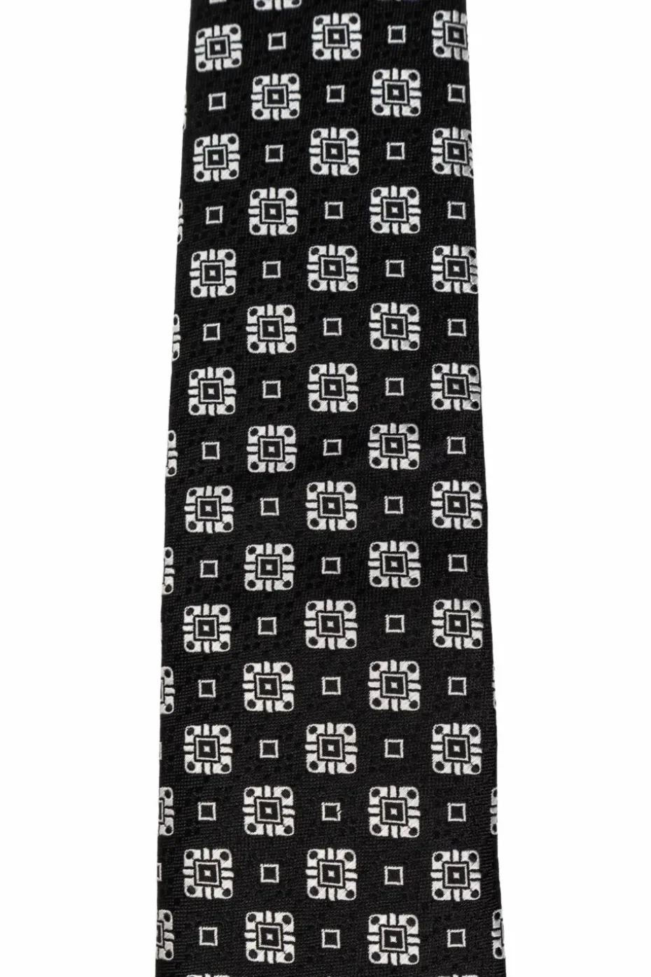 Dolce & Gabbana CZARNY Wzorzysty krawat