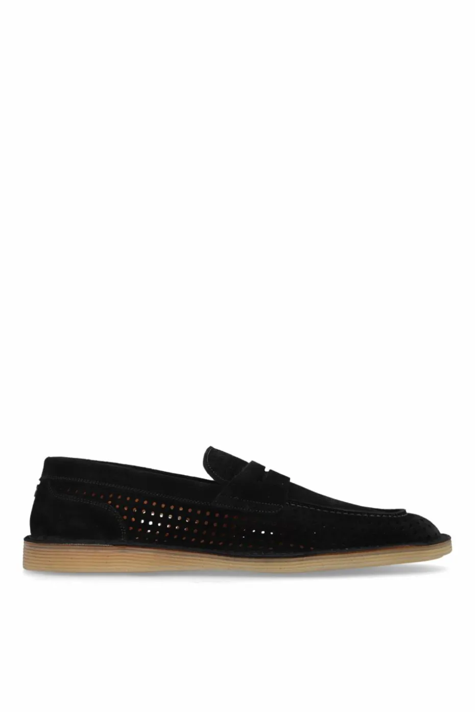 Dolce & Gabbana CZARNY Zamszowe buty typu `loafers`