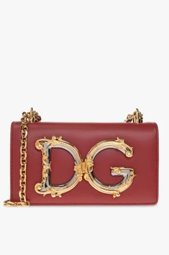 Dolce & Gabbana CZERWONY Torba na ramię z logo