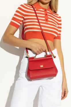 Dolce & Gabbana CZERWONY Torba do ręki `Sicily Medium`