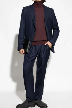 Dolce & Gabbana FIOLETOWY Kaszmirowy golf
