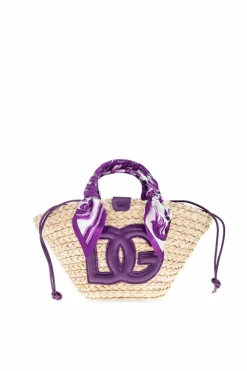 Dolce & Gabbana FIOLETOWY Torba do ręki `Kendra`