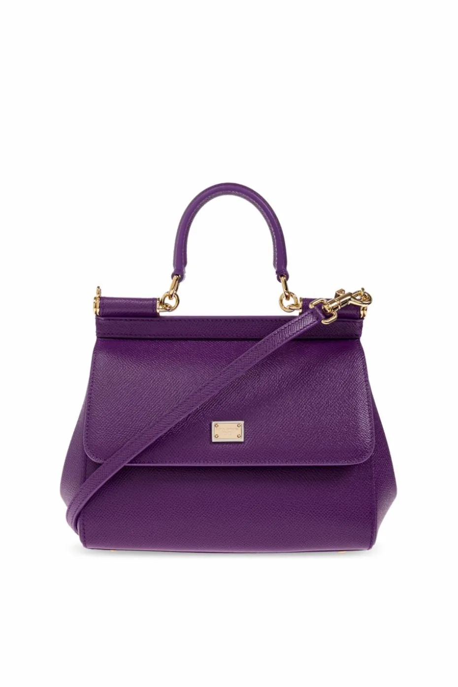 Dolce & Gabbana FIOLETOWY Torba do ręki `Sicily Medium`