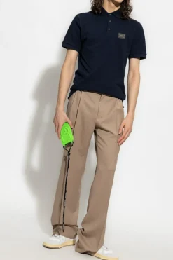 Dolce & Gabbana GRANATOWY Polo z logo
