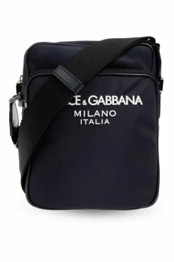 Dolce & Gabbana GRANATOWY Torba na ramię z logo