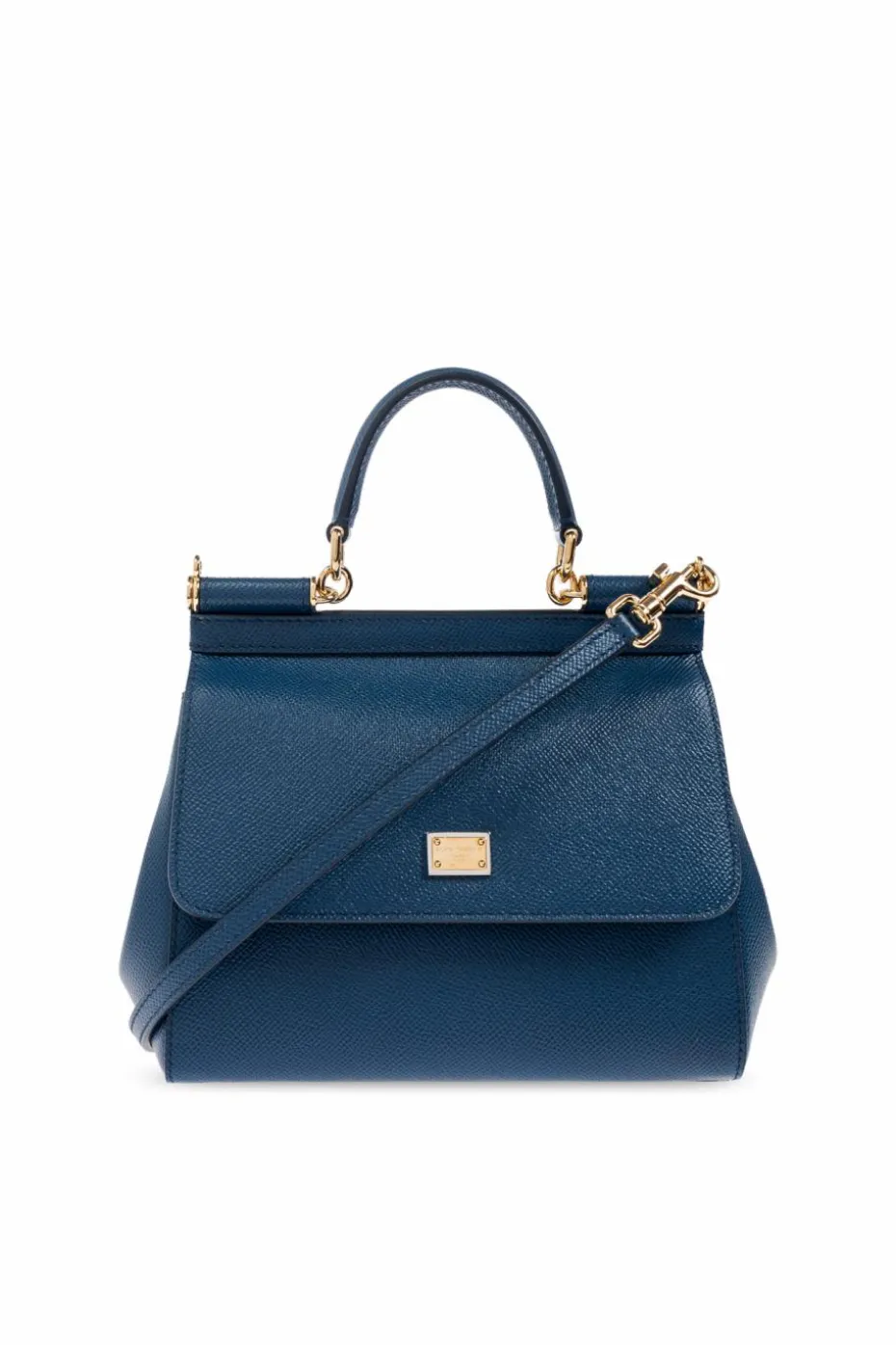 Dolce & Gabbana GRANATOWY Torba do ręki `Sicily Medium`