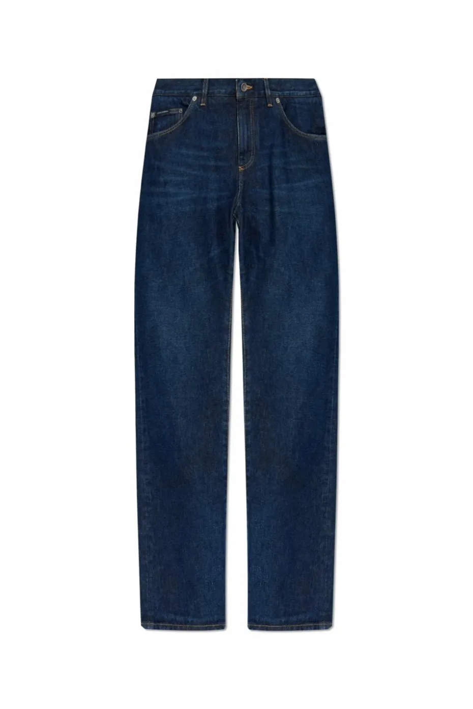Dolce & Gabbana GRANATOWY Jeansy o prostym kroju