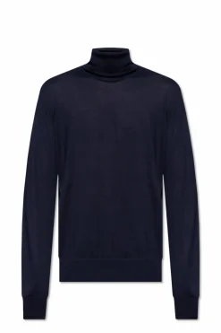 Dolce & Gabbana GRANATOWY Kaszmirowy golf