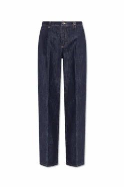 Dolce & Gabbana GRANATOWY Jeansy z kieszeniami