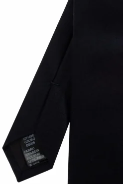 Dolce & Gabbana GRANATOWY Jedwabny krawat