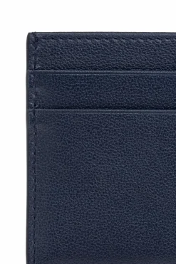 Dolce & Gabbana GRANATOWY Skórzane etui na karty