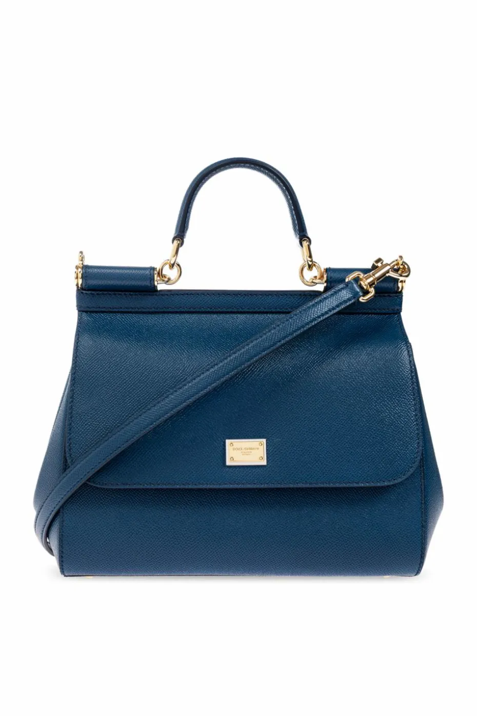Dolce & Gabbana GRANATOWY Torba do ręki `Sicily Large`