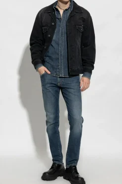 Dolce & Gabbana GRANATOWY Jeansy z logo