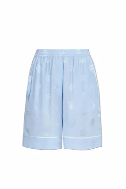 Dolce & Gabbana jasnoniebieski Jedwabne szorty