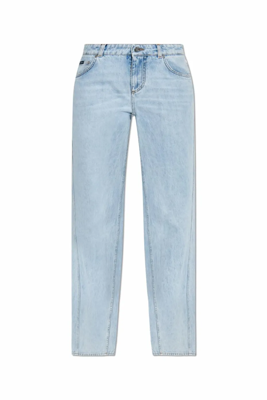 Dolce & Gabbana jasnoniebieski Jeansy z prostymi nogawki