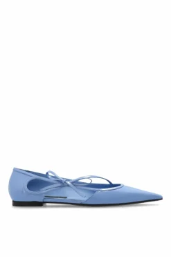 Dolce & Gabbana jasnoniebieski Skórzane baleriny
