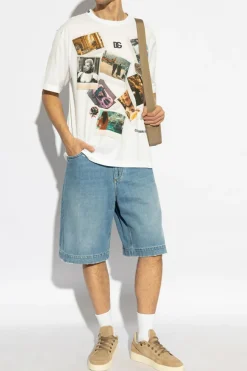 Dolce & Gabbana jasnoniebieski Jeansowe szorty