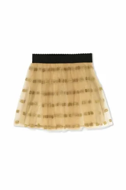 Dolce & Gabbana Kids beżowy Spódnica z logo