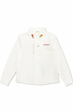 Dolce & Gabbana Kids BIAŁY Koszula z haftem