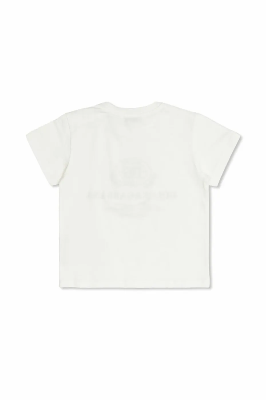 Dolce & Gabbana Kids BIAŁY T-shirt z logo