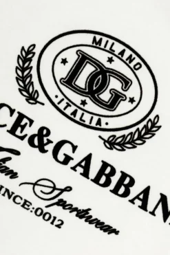 Dolce & Gabbana Kids BIAŁY T-shirt z logo