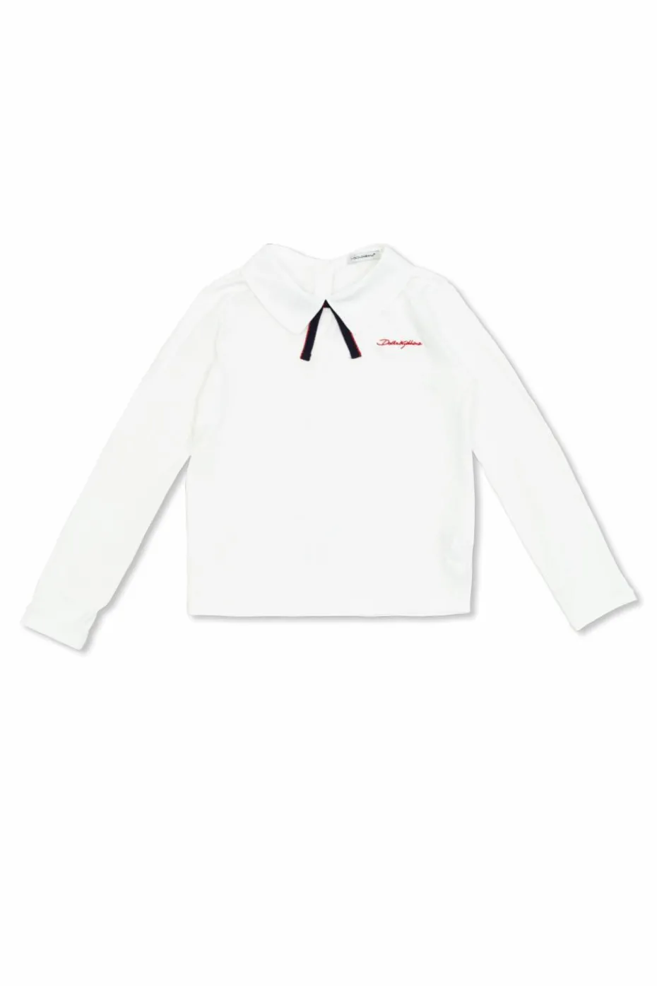 Dolce & Gabbana Kids BIAŁY Top z kokardą