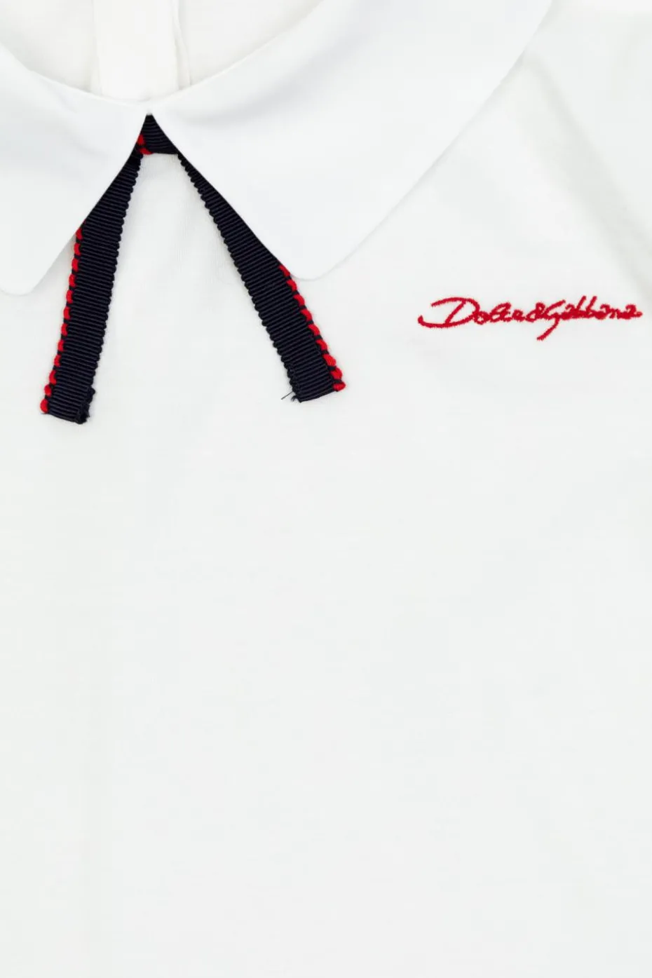 Dolce & Gabbana Kids BIAŁY Top z kokardą