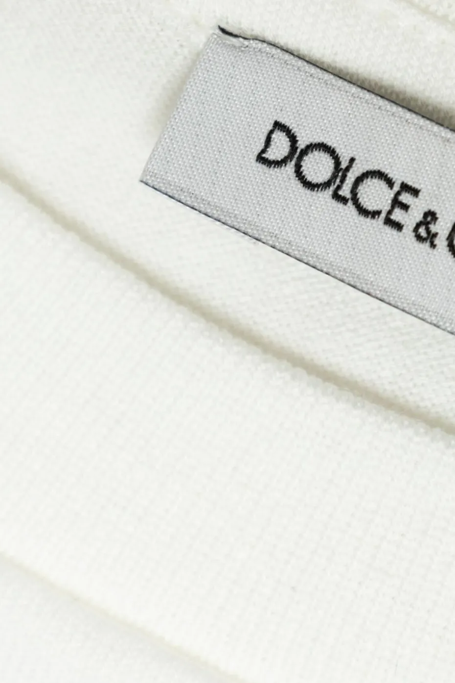 Dolce & Gabbana Kids BIAŁY T-shirt z logo